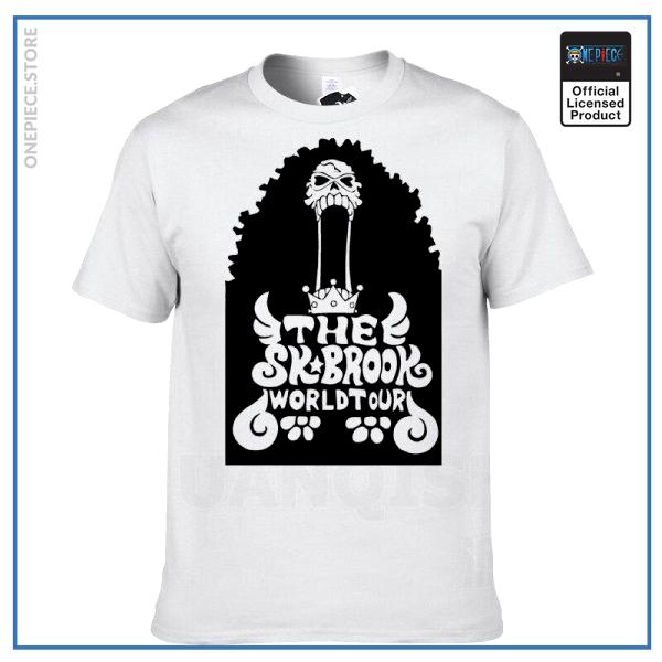 One Piece Shirt  Brook OP1505 White / S Official One Piece Merch