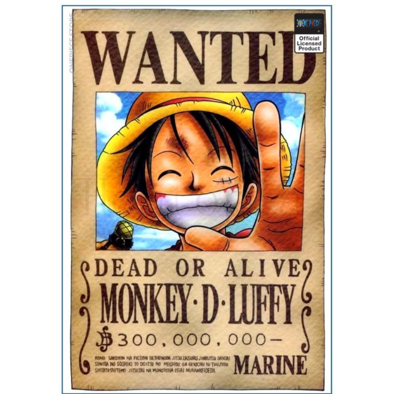 One Piece anime Wanted Poster - Tony Tony Chopper Bounty official merch |  One Piece Store