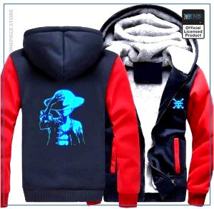 One Piece Jacket  Luffy LED (Red & Blue) OP1505 S Official One Piece Merch