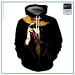 One Piece Hoodie  Serious Luffy OP1505 S Official One Piece Merch