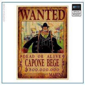 One Piece Wanted Poster  Capone Bege Bounty OP1505 Default Title Official One Piece Merch