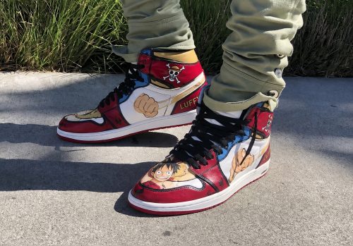 One Piece Shoes: Luffy Jordan Sneakers photo review