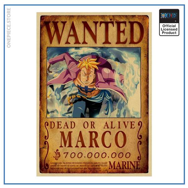 One Piece Wanted Poster  Marco Bounty OP1505 Default Title Official One Piece Merch