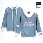 One Piece Jean Jacket  Stampede Movie OP1505 White / S Official One Piece Merch
