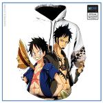 One Piece Hoodie  Luffy and Law OP1505 S Official One Piece Merch