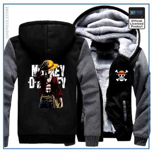 One Piece Jacket  Monkey D. Luffy (Black & Grey) OP1505 M Official One Piece Merch