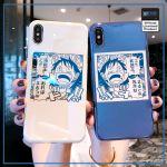One Piece iPhone Case  Manga Luffy  (Blue Ray Effect) OP1505 for 6 and 6s / White Official One Piece Merch