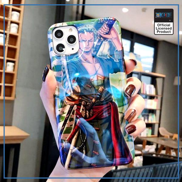 One Piece iPhone Case  Roronoa Zoro  (Blue Ray Effect) OP1505 for 6 and 6s Official One Piece Merch