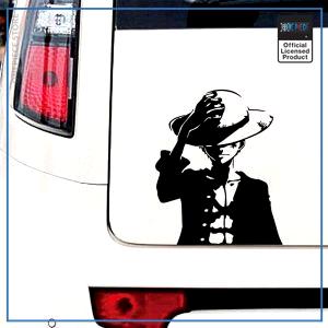 One Piece Car Sticker  Luffy OP1505 Black / S 12cm X 14cm Official One Piece Merch