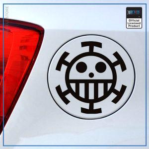 One Piece Car Sticker  Trafalgar Law OP1505 Black / 15x15 Official One Piece Merch