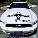 One Piece Car Sticker <br> Ace OP1505 Black / 25x58cm Official One Piece Merch