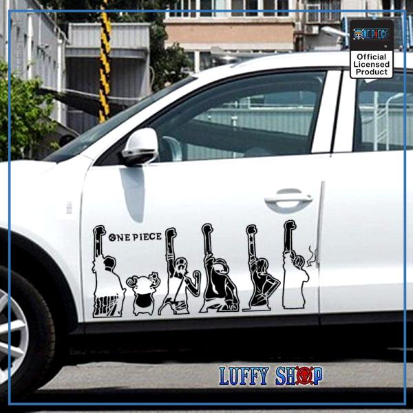 product-image-1355348125 One Piece Car Sticker Straw Hat Crew OP1505 Black / 50x20.5cm Official One Piece Merch