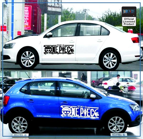 One Piece Car Sticker  Official Logo OP1505 Black / 100x38cm Official One Piece Merch