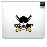 One Piece Laptop Sticker <br> Zoro Jolly Roger OP1505 For 13 inch Macbook Official One Piece Merch