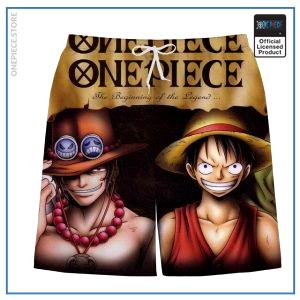 One Piece Swim Short  Ace and Luffy OP1505 S Official One Piece Merch