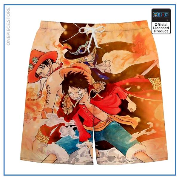 One Piece Swim Short  The 3 Brothers OP1505 S Official One Piece Merch