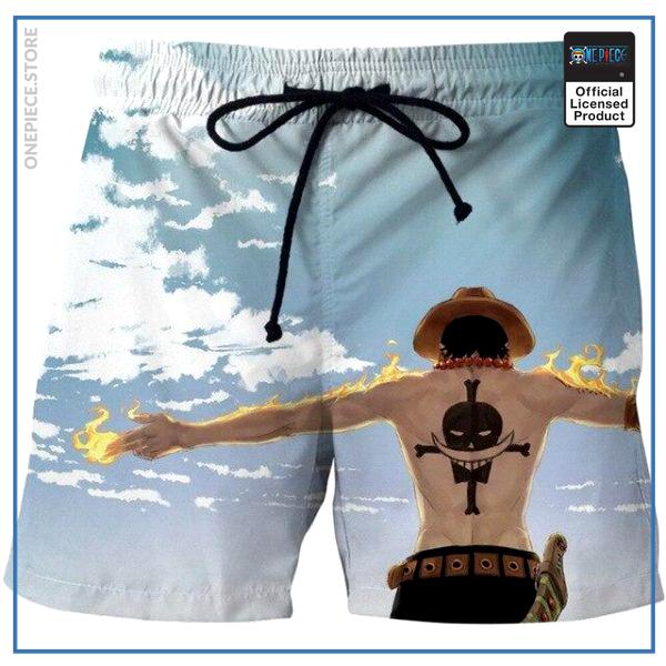One Piece Swim Short  Ace Blue Sky OP1505 S Official One Piece Merch