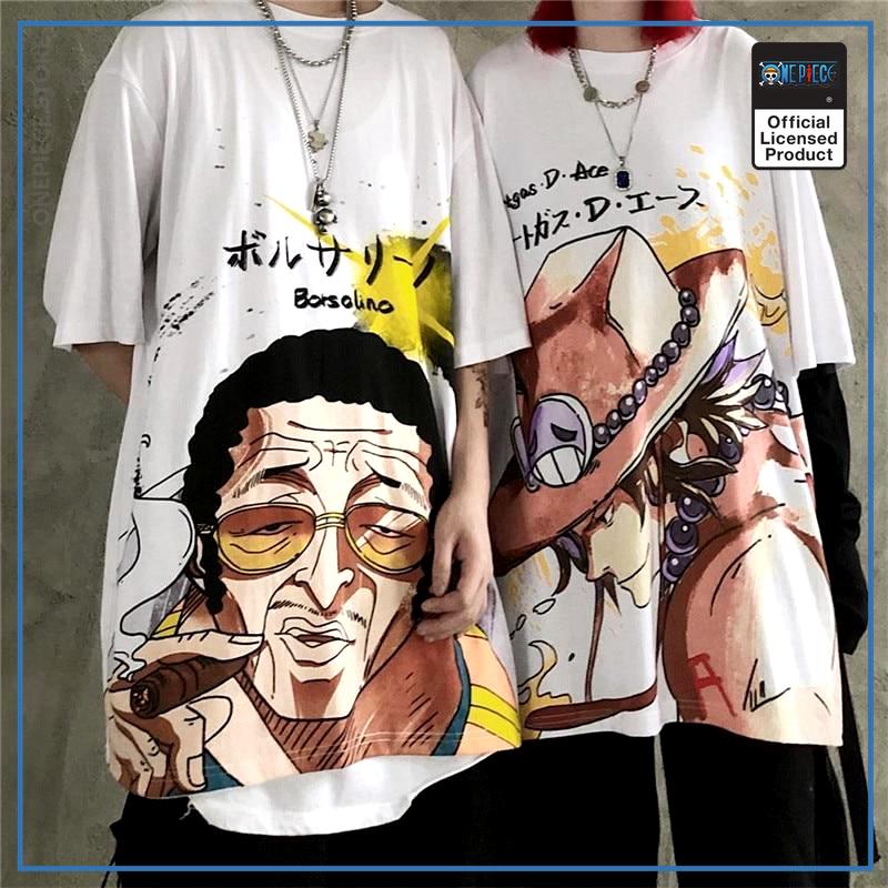 One Piece T-Shirt - - Kizaru & Ace Official Merch | One Piece Store