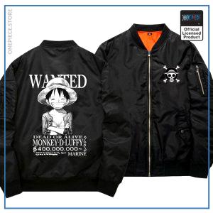 Chaqueta Bomber One Piece Monkey D. Luffy (Negro) OP1505 S Oficial One Piece Merch