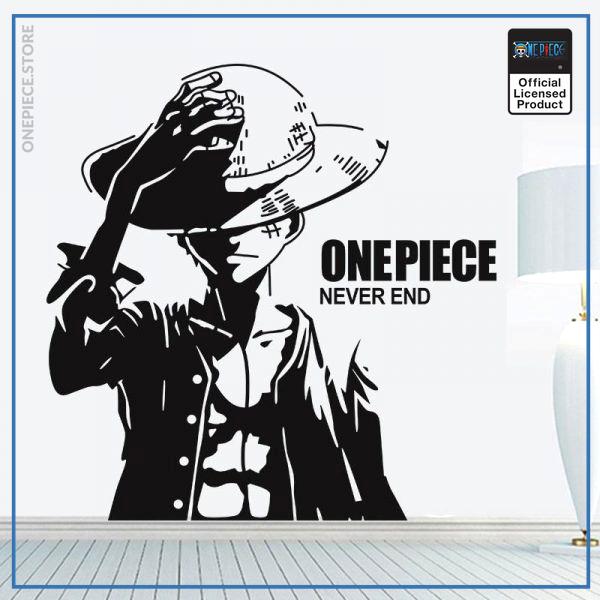 product-image-454567197 One Piece Wall Sticker Monkey D Luffy OP1505 61 x 59 cm Official One Piece Merch