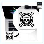 One Piece Laptop Sticker <br> Jolly Roger OP1505 Air 11 inch / Black Official One Piece Merch