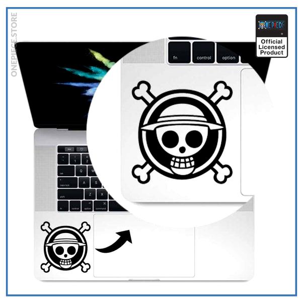 One Piece Laptop Sticker  Jolly Roger OP1505 Air 11 inch / Black Official One Piece Merch