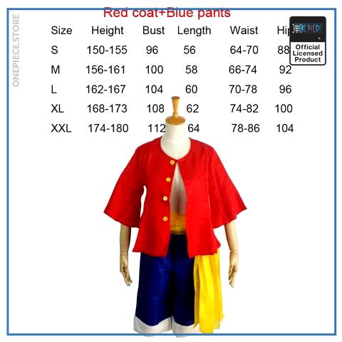 One Piece anime Costume Luffy Costume official merch 1 - One Piece Store luffy cosplay