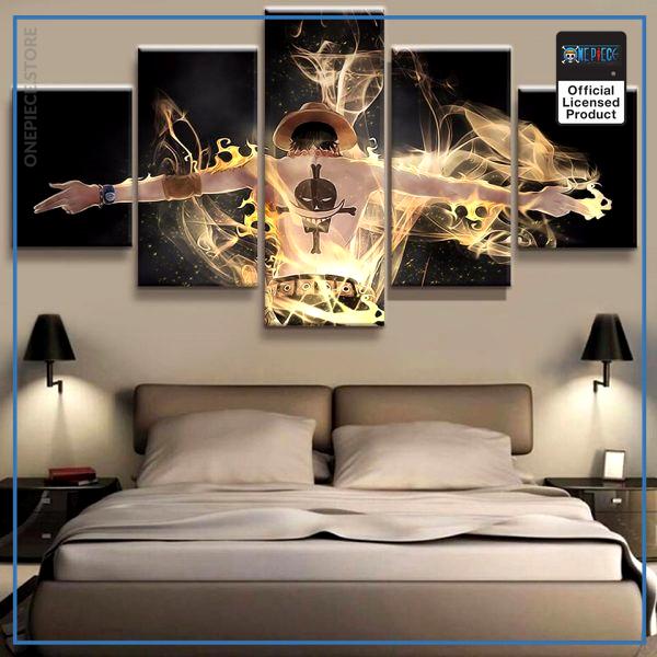 One Piece Wall Art  Ace Fire Back OP1505 Small / No Frame Official One Piece Merch