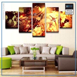 One Piece Wall Art  Ace OP1505 Medium / No Fram Official One Piece Merch