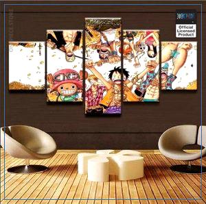 One Piece Wall Art  Straw Hat Crew OP1505 Medium / No Frame Official One Piece Merch