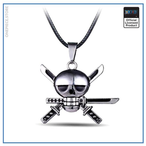 One Piece Necklace  Zoro Jolly Roger OP1505 Default Title Official One Piece Merch