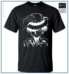 One Piece Shirt  Luffy OP1505 Black / S Official One Piece Merch