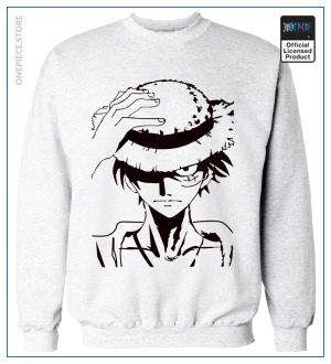 One Piece Sweater  Luffy OP1505 Grey / S Official One Piece Merch