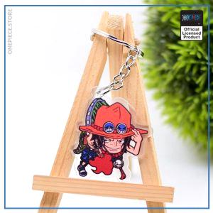 One Piece Keychain  Ace OP1505 Default Title Official One Piece Merch