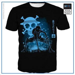 One Piece Chemise Luffy Bleu Aura OP1505 S Merch Officiel One Piece