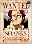 One Piece Wanted Poster  Shanks Bounty OP1505 21cm X 30cmme Official One Piece Merch