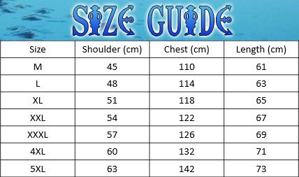 One Piece anime Jacket Logo (Red & Blue) official merch 1 - One Piece Store size guide polar jacket