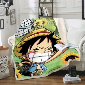 Warm Blankets Anime One Piece Luffy Super Soft Cozy India  Ubuy