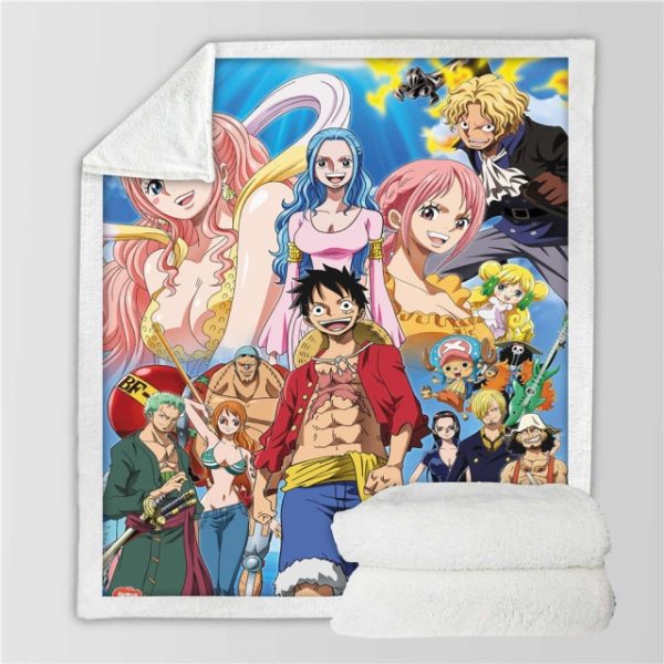 Anime One Piece 3D Printing Plush Fleece Blanket Adult Fashion Quilts Home Office Washable Duvet Casual 18.jpg 640x640 18 - One Piece Store