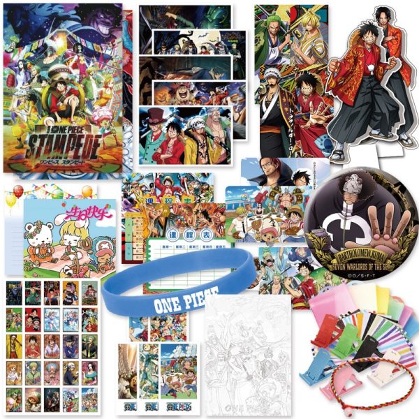 Birthday Gift Anime lucky bag gift bag One piece luffy collection bag toy include postcard poster 2 - One Piece Store