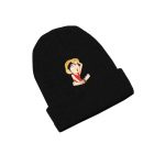 One Piece Beanies: Black Chibi Luffy Beanies