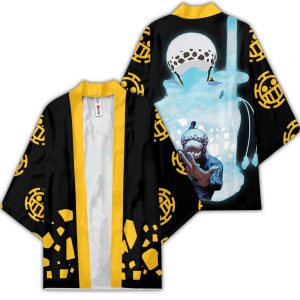 Trafalgar Law Kimono Anime One Piece Otaku Merch Clothes GOT1308 Unisex / S Official One Piece Merch