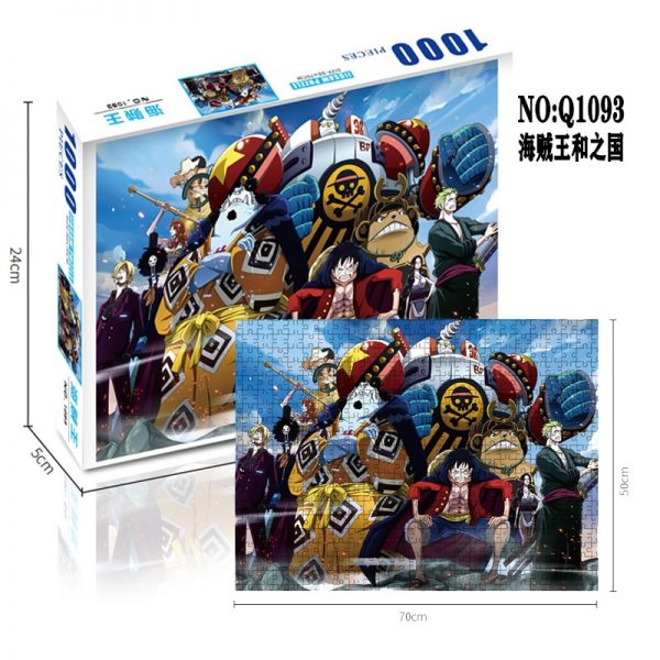 All Cartoon People movie Japanese Anime Kaizokuo Jigsaw Puzzles Cartoon Anime Puzzle For Adults Children Educational 2 - One Piece Store