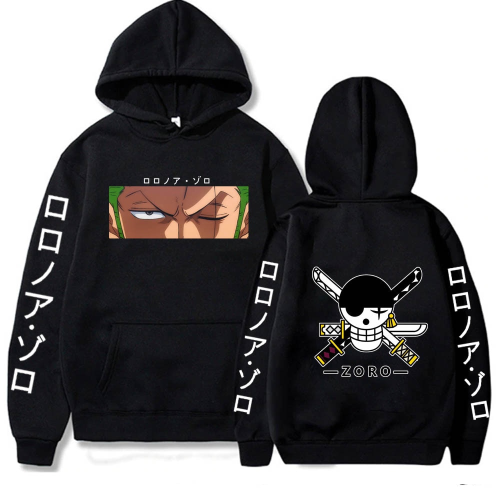 funny anime one piece hoodies men women long sleeve sweatshirt roronoa zoro bluzy tops clothes 8 - One Piece Store