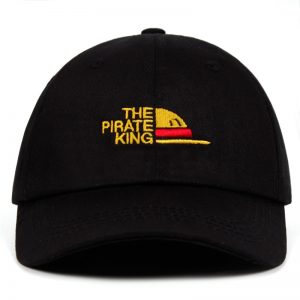 100 Cotton The Pirate King Dad Hat embroidery Luffy hat Baseball Cap Anime fan Hats for - One Piece Store