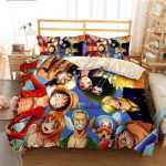 One Piece Bedding Sets - 3D Printed One Piece Crew Luffy Home Quilt Cover And Pillowcase