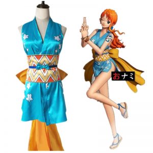 Anime Nami Cosplay disfraces conjunto vestido accesorios traje adulto Unisex Prop - One Piece Store
