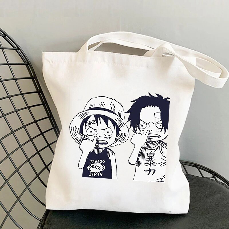 Heart Usopp One Piece Waterproof Leather Folded Messenger Nylon Bag Travel Tote Hopping Folding School Handbags