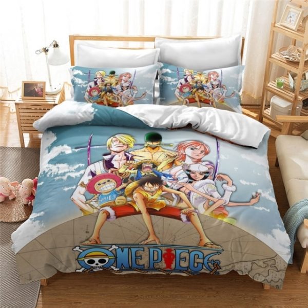 ONE PIECE Anime Bedding Set Juvenile Monkey D Luffy Odyssey Pattern Duvet Cover Set Design Bedding 6.jpg 640x640 6 - One Piece Store