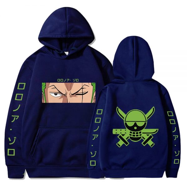 ONE Piece Hoodie Anime Hoodies Streetwear Sweatshirt Roronoa Zoro Printed Pullover Tops Loose Hip Hop Harajuku 3 - One Piece Store